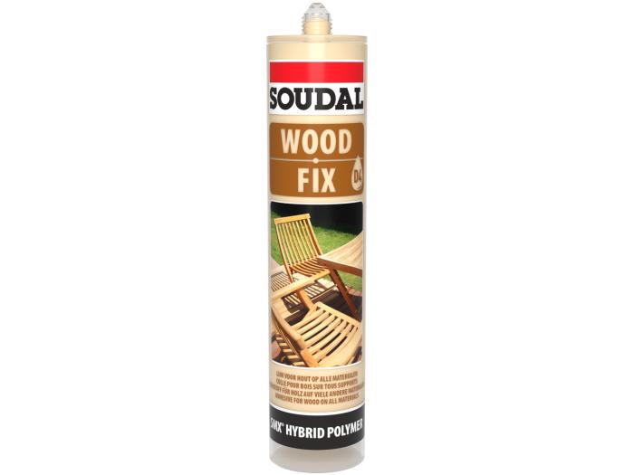 Adeziv Hibrid Polimeric pentru Lemn Soudal Wood Fix - 290 ml | Rezistență Ridicată la Apă