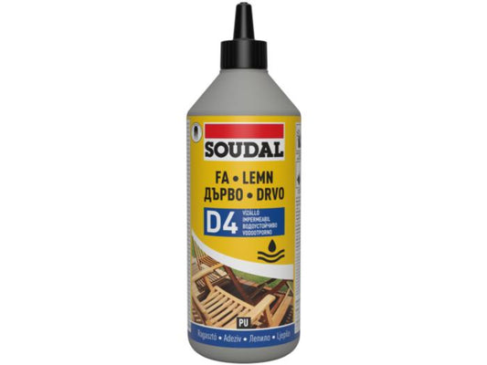 Adeziv Poliuretanic pentru Lemn Soudal 66A - 750g, rezistență ridicată la apă, ideal pentru aplicații interioare și exterioare, lipire puternică și durabilă.
