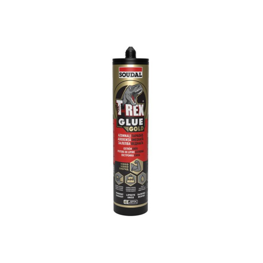 Adeziv de montaj Soudal T-Rex Gold 290ml – Aderență extremă, High Tack, Fixare rapidă și rezistentă