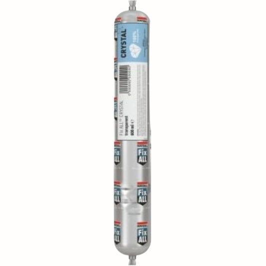Adeziv Polimeric Soudal Fix All Crystal - 600ml, transparent, fixare invizibilă, aderență puternică pentru sticlă, metal, PVC și lemn.