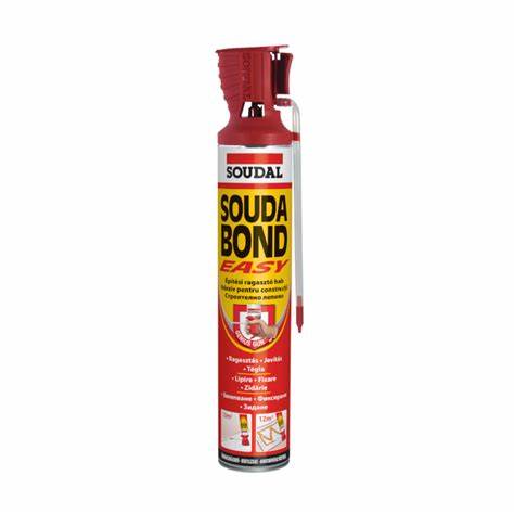Adeziv spumă poliuretanică Soudabond Easy Genius de la Soudal – tub de 750 ml