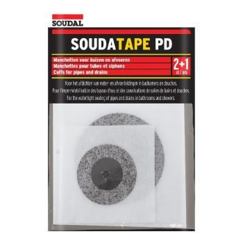 Bandă Etanșare Țevi Soudal PD - 150mm, protecție și siguranță ridicată pentru instalații sanitare, termice și industriale.