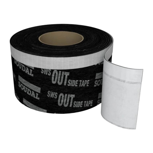 Folie de etanșare exterioară Soudal SWS Extra - 70mm x 30m, protecție împotriva umezelii și infiltrațiilor de aer la ferestre și fațade