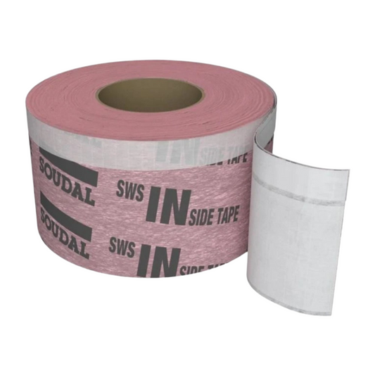 Folie de etanșare interioară Soudal SWS Extra - 70mm x 30m, protecție împotriva infiltrațiilor de aer și pierderilor de căldură