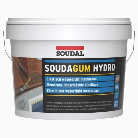 Hidroizolație Lichidă Soudal Soudagum Hydro - 5kg, aplicarea ușoară pentru protecție împotriva infiltrațiilor.