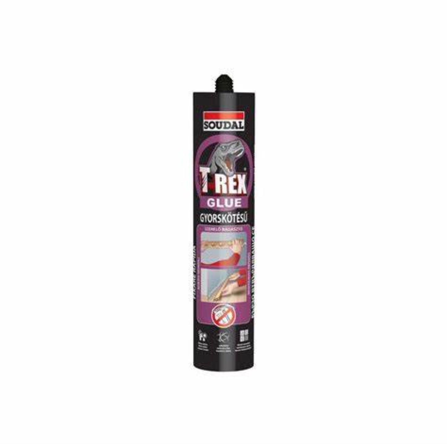 Adeziv de montaj Soudal T-Rex Rapid 380g – aderență rapidă și puternică pentru diverse materiale