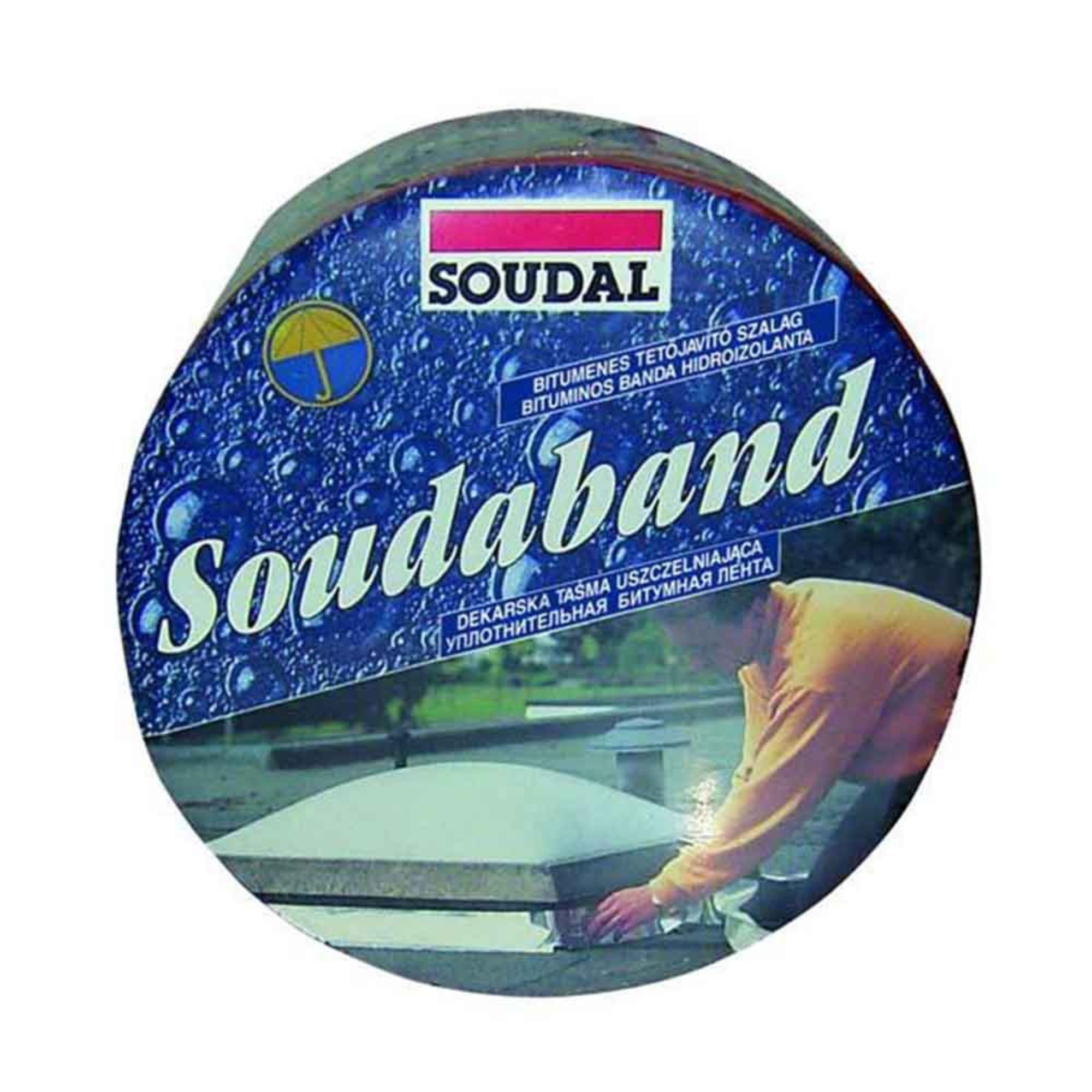 Bandă Bituminoasă Soudal Soudaband-Aluminiu 15cm x 10m pentru Etanșare și Hidroizolare Acoperișuri