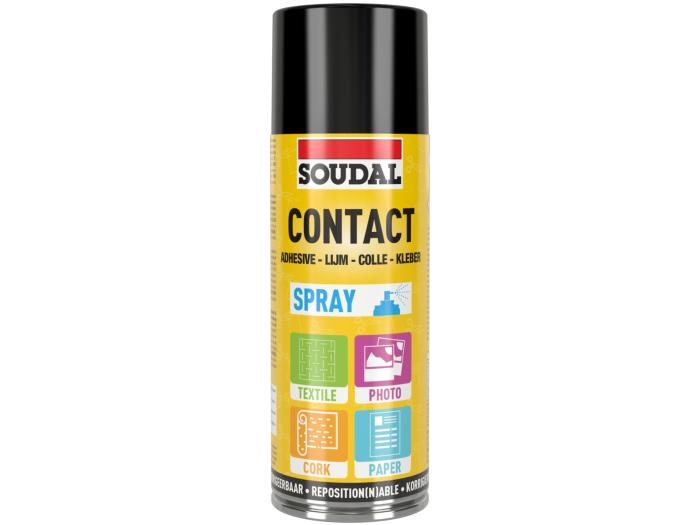 Spray adeziv de contact Soudal 300ml – Fixare rapidă și versatilă pentru diverse materiale