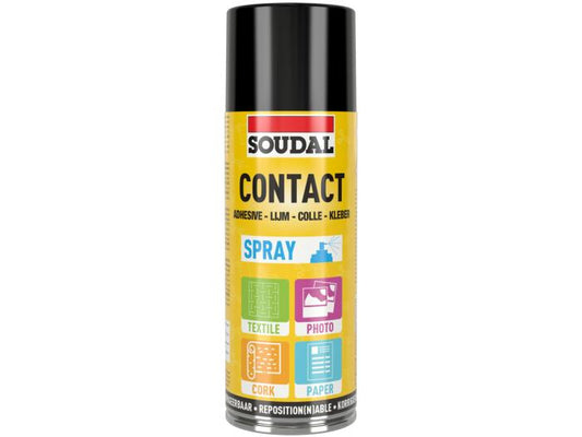 Spray adeziv de contact Soudal 300ml – Fixare rapidă și versatilă pentru diverse materiale