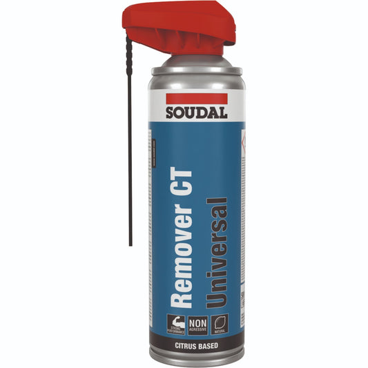 Spray Îndepărtare Reziduuri Adeziv Soudal CT - 500ml, curățare rapidă și eficientă a adezivilor, siliconilor și spumei PU neîntărite.